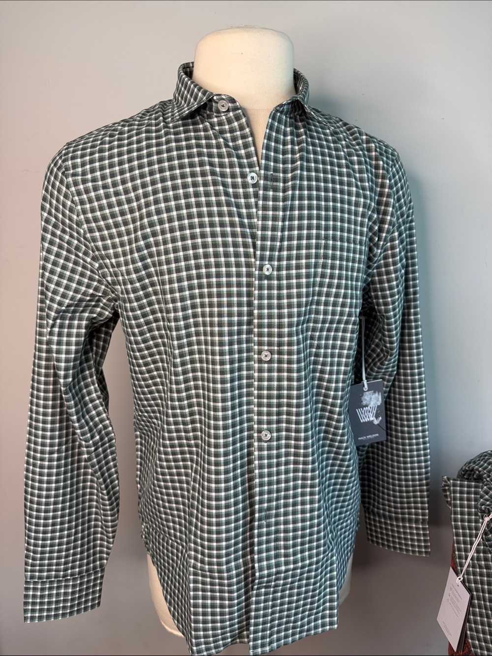 NWT Mack Weldon Airflex Seawool Casual Button down Shirt Large